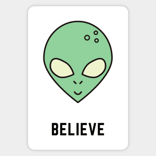 Believe Aliens Fun Apparel Sticker